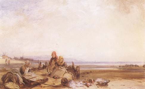 Richard Parkes Bonington Beach in Normandy (mk09)